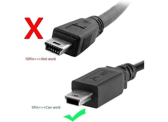 USB 2.0 Cable USB Type-A to Mini USB 5-Pin Male 3M