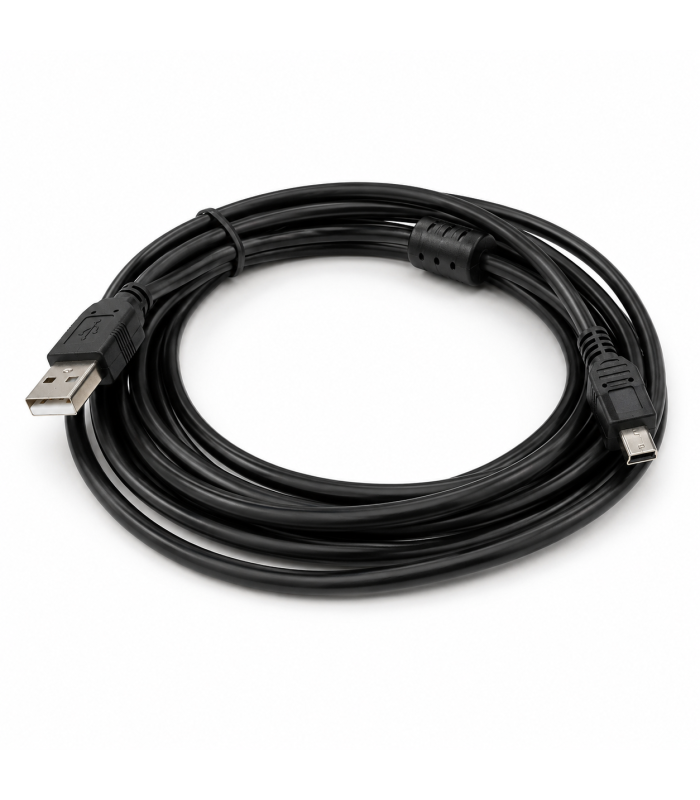 USB 2.0 Cable USB Type-A to Mini USB 5-Pin Male 3M