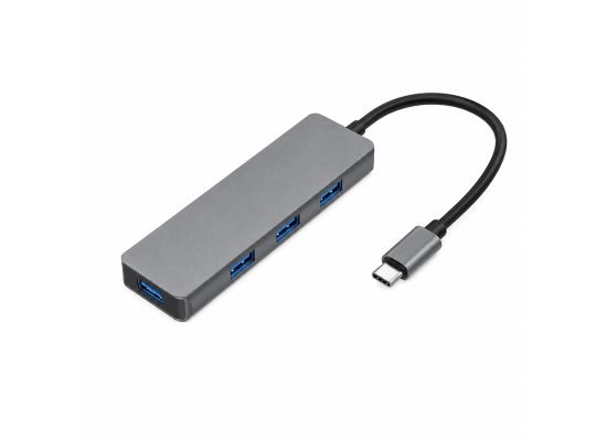 USB Type-C Hub to 4-Port USB Type-A - USB 3.0 Multi-Port Hub - Plug & Play