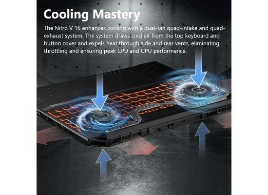 Acer Nitro V16 - ANV16-71  | 14Gen Intel Core i7 14650HX 16-Cores | 16GB DDR5 RAM | Nvidia RTX 4050 6GB | 16" IPS 165Hz Display