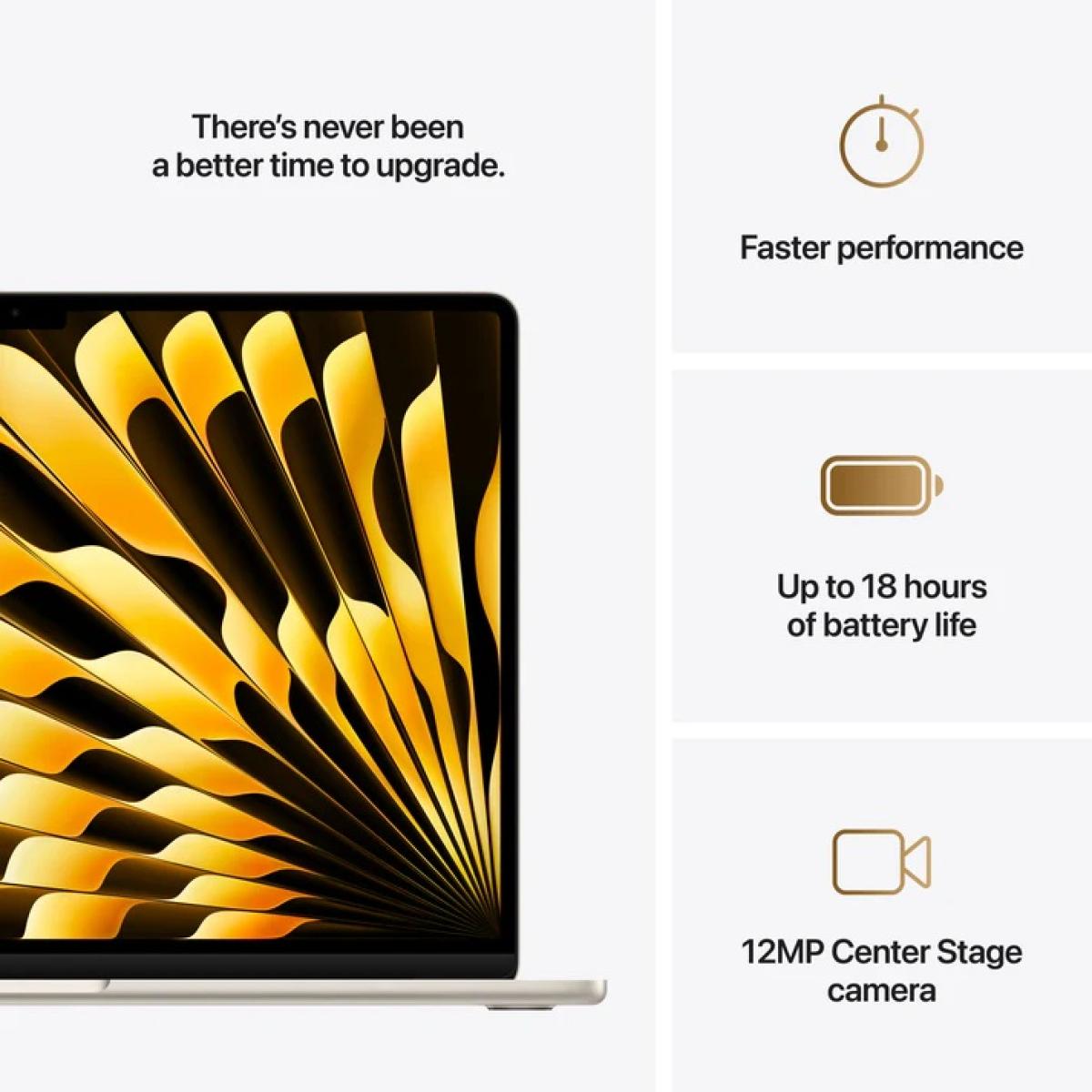 MacBook Air 15-inch Apple M4 chip with 10-core CPU and 10-core GPU, 16GB, 512GB SSD