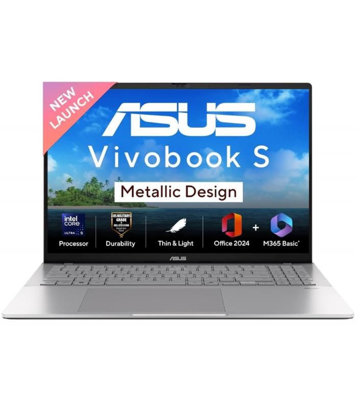 ASUS Vivobook S16 (S3607) | Intel Core Ultra 7 Processor 255H -AI NPU up to 13TOPS | 16GB DDR5 | 1TB M.2 | 16-inch FHD+ IPS 144Hz | Cool Silver