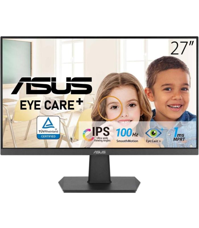 ASUS VA27EHF 27'" Flat Gaming Monitor 100Hz - FHD 1080p - IPS -  1ms - Adaptive-Sync -  Eye Care+, Low Blue Light -  Frameless Slim Design