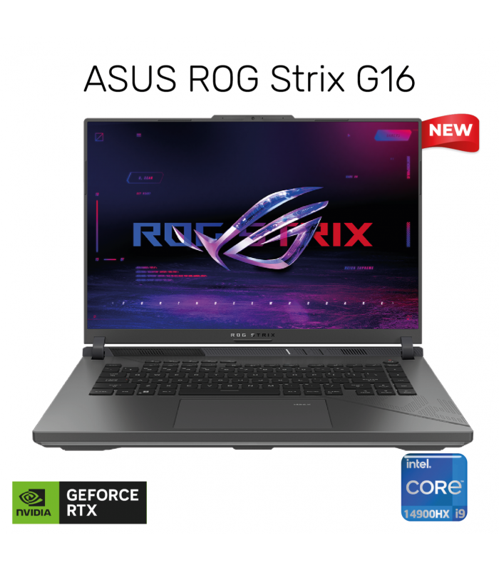 ASUS  ROG Strix G16 | Core i9 14th Gen 14900HX | Nvidia GForce RTX 4060 8GB | 32GB RAM | 16" IPS, 165Hz | 1TB SSD | RGB Keyboard, WiFi 6