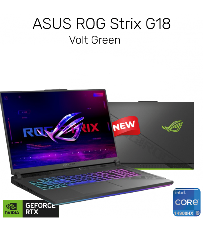 ASUS ROG Strix G18 (2024) | Core i9 14th Gen 14900HX | Nvidia GForce RTX 4060 (8GB VRAM) | 32GB RAM DDR5 | 18" 2.5K, IPS, 240Hz | 1TB SSD | RGB Keyboard, WiFi 6E