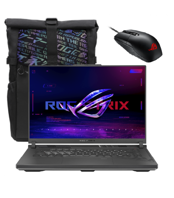 ASUS ROG Strix G16 | Core i7-13650HX 13th Gen | 16GB DDR5 | Nvidia GeForce RTX 4050 6GB | 16-inch FHD Plus ,IPS, 165Hz | 512GB SSD M.2 NVMe | 90WHrs Battery | ROG Impact Gaming Mouse ROG backpack