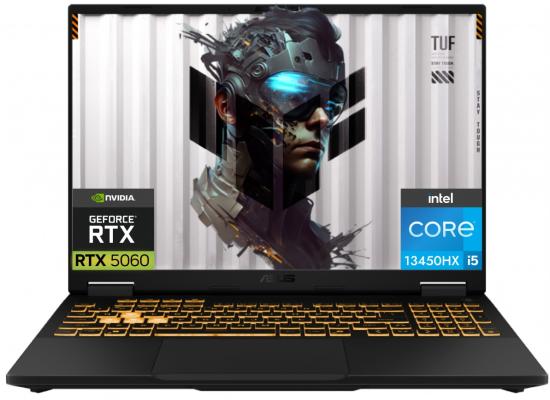 ASUS TUF F16 (FX608JH) (2025)| 13th Gen Intel® Core™ i5-13450HX | NVIDIA® GeForce RTX™ 5060 8GB-VRAM GDDR7 | 16-inch FHD+ 165Hz IPS-level |  Jaeger Gray
