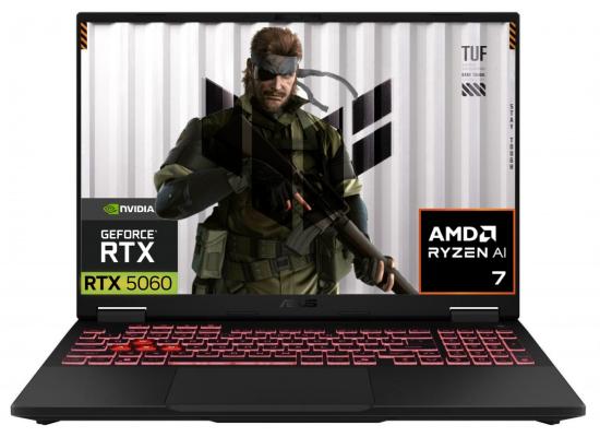 ASUS TUF Gaming A16 (FA608UM) (2025)| AMD Ryzen™ 7 260 NPU: AI 16TOPS | NVIDIA GeForce RTX 5060 8GB GDDR7 | 16GB DDR5 | 16" FHD+ 144Hz |  Jaeger Gray