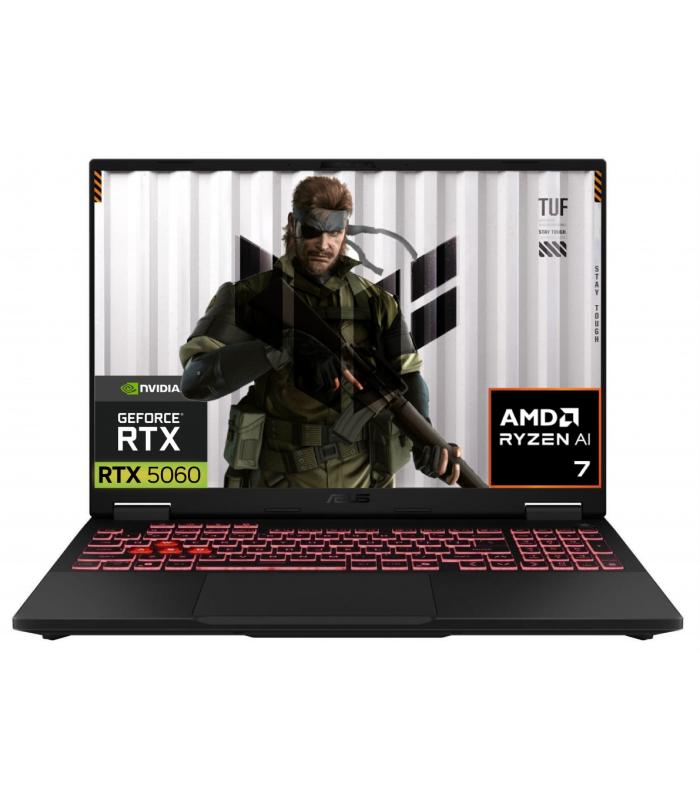 ASUS TUF Gaming A16 (FA608UM) (2025)| AMD Ryzen™ 7 260 NPU: AI 16TOPS | NVIDIA GeForce RTX 5060 8GB GDDR7 | 16GB DDR5 | 16" FHD+ 144Hz |  Jaeger Gray