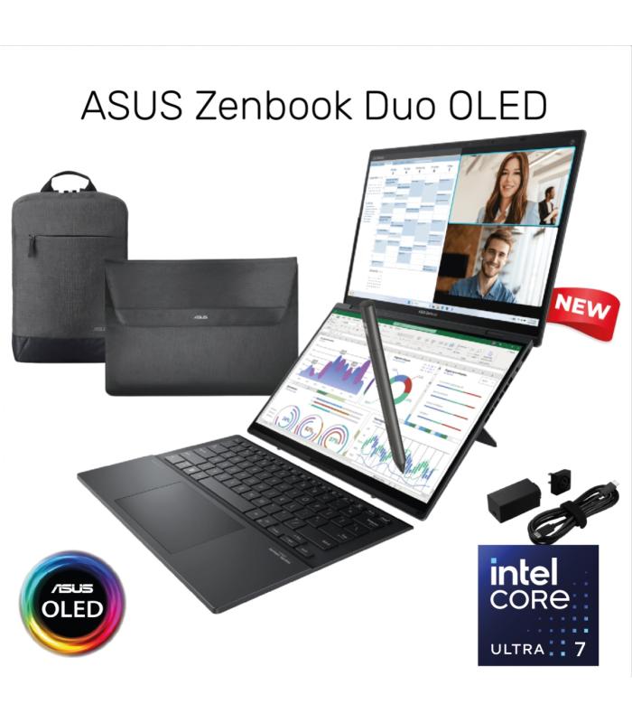 ASUS Zenbook Duo UX8406 | 14” OLED 3K 120Hz Touch Display | Intel® Core™ Ultra 7 | 16GB RAM DDR5X | 1TB SSD | Soft Keyboard & Pen