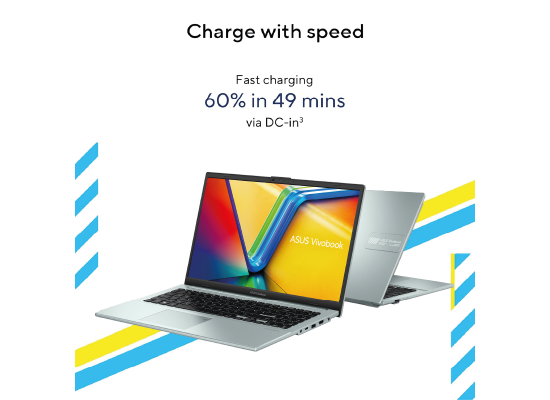 ASUS Vivobook Go 15 | Intel® Core™ i3-N305 Processor | 8GB DDR4 | 512GB SSD | 15.6-inch FHD IPS- Panel | Green Gray
