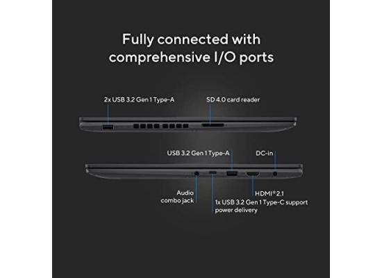 ASUS Vivobook 16X Laptop (K3605ZF) | Intel® Core™ i5-12500H 12th | 16GB RAM (customized) | 512GB SSD M.2 NVMe | 16-inch Full HD+, 144Hz