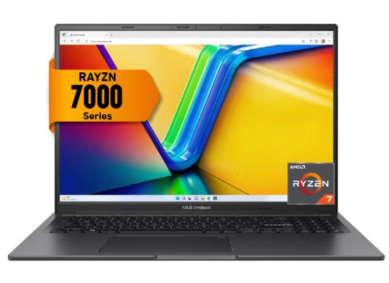 ASUS Vivobook 16 | AMD Ryzen™ 7 - 7730U| 16GB RAM DDR4 (Customized) | 512GB SSD M.2  | 16" Full HD+ ,IPS - 100% sRGB | Silver