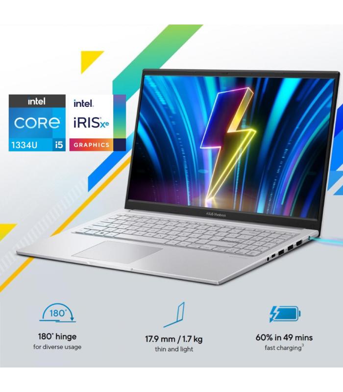 ASUS Vivobook 15 X1504VA| Core i5 13TH Gen | 16GB RAM (Customized)  | 512GB SSD | 15.6" full HD -180 Hinge