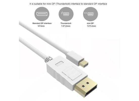 Cable Mini DP male To DP Male  [Convertor From Mini Display Port to Display Port]