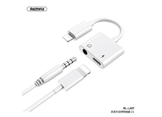 Converter Lightning to  AUX 3.5mm Audio + Lightning  RM-RL-LA07 Adapter