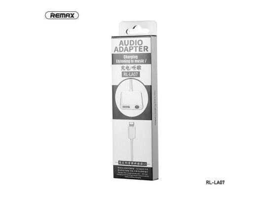 Converter Lightning to  AUX 3.5mm Audio + Lightning  RM-RL-LA07 Adapter