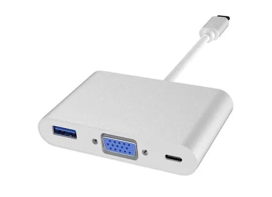 Convertor From USB-C Multiport Adapter  to [VGA, USB-C, USB-A 3.0]