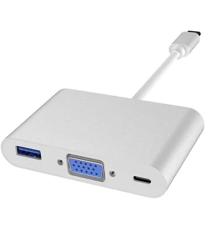 Convertor From USB-C Multiport Adapter  to [VGA, USB-C, USB-A 3.0]