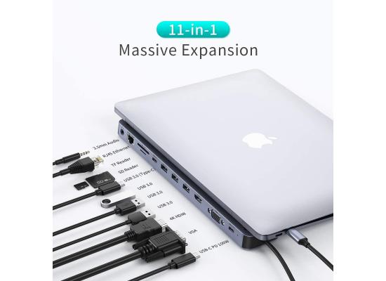 CHOETECH HUB USB Type-C To Multi-Ports Convertor 11-in-1 | HUB-M20