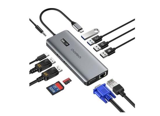 CHOETECH HUB USB Type-C To Multi-Ports Convertor 12-in-1 | HUB-M26