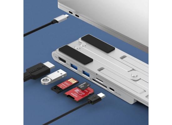 CHOETECH HUB-M43-V1 Collapsible Laptop Stand with USB C Hub 9 in 1 Docking Station
