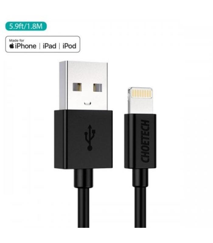 Choetech USB 2.0 to Lightning 1.8m (IP0027-BK) Black