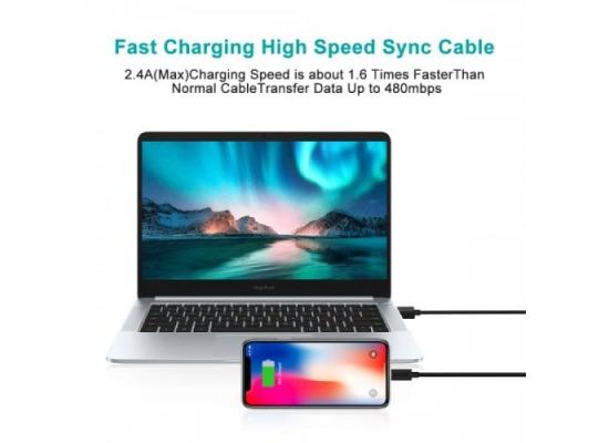 Choetech USB 2.0 to Lightning 1.8m (IP0027-BK) Black