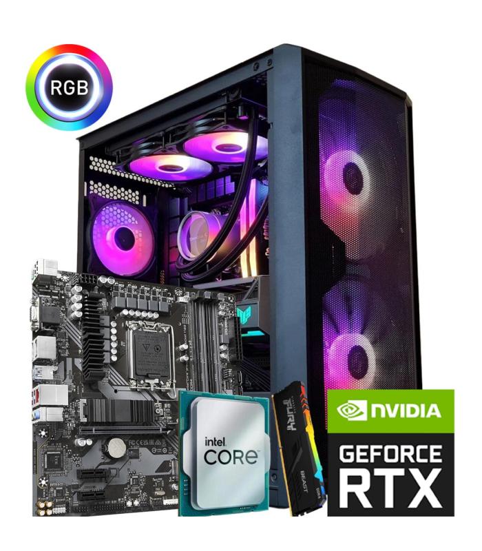 Gaming PC Build - INTEL CORE i7 13700F | RTX 4070 Super 12GB | 16GB RAM DDR4 | 1TB SSD M.2