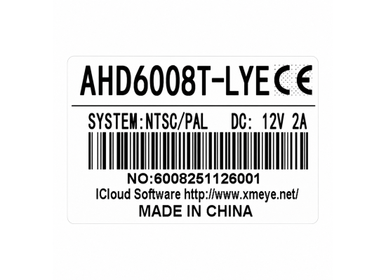DVR AHD6008T 8CH 5MP Digital Video Recorder | 8 Channel CCTV DVR