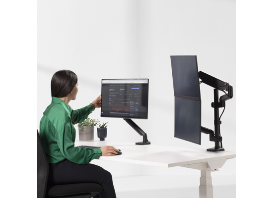 Fellowes  Platinum Series Dual Stacking Monitor Arm