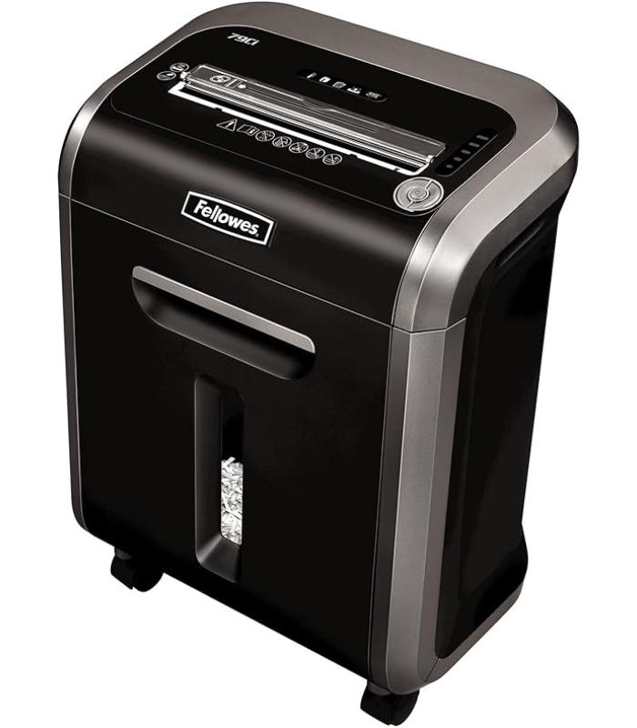 Fellowes Powershred 79Ci Cross-Cut Paper Shredder - 16 Sheets - P-4 Security - 23L Bin Fellowes Powershred 79Ci Cross-Cut Paper Shredder - 16 Sheets - P-4 Security - 23L Bin