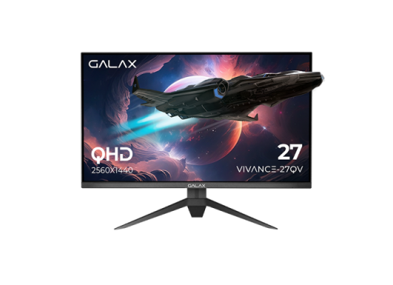 Galax Vivance-27QV 27'' 165HZ 1MS 2K Fast VA sRGB 100% G-SYNC HDMI 2.1 Gaming Monitor