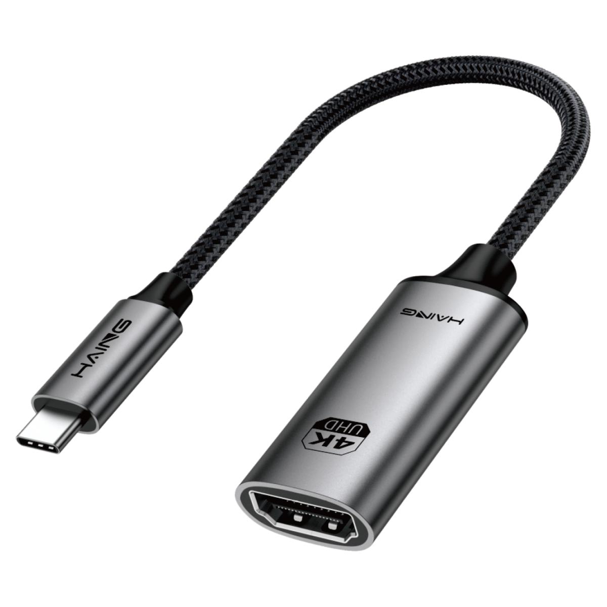 HAING HI-2054-THC Type-C to HDMI Female Adapter 4K | USB-C to HDMI Converter