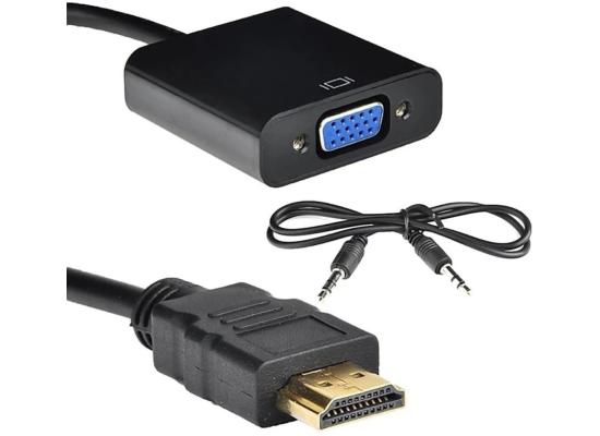 HAING High Quality HDMI to VGA with Audio Adapter