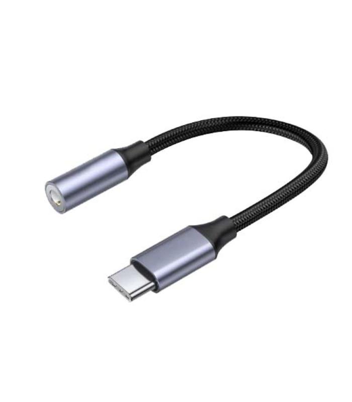 HAING HI-1063-TFC Type C Male to 3.5mm Female Headphone Audio Jack Adapter