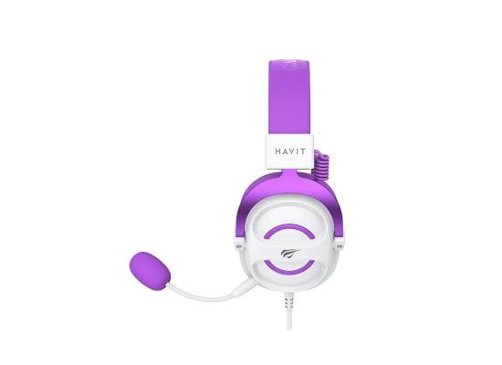 HAVIT GAMENOTE Gaming Headset - White & Purple (H2002D) - Jack 3.5mm