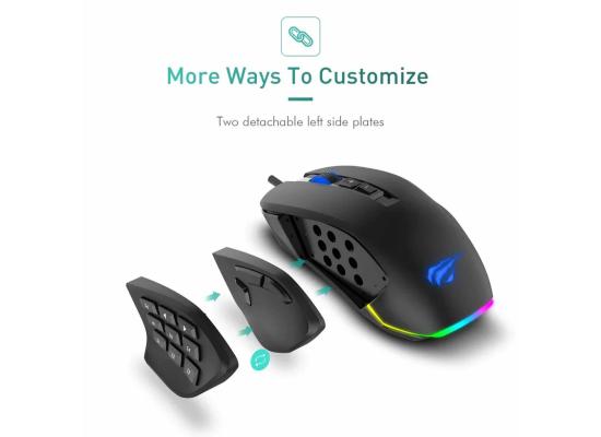 HAVIT Gaming Mouse MS900 RGB Backlit Programmable