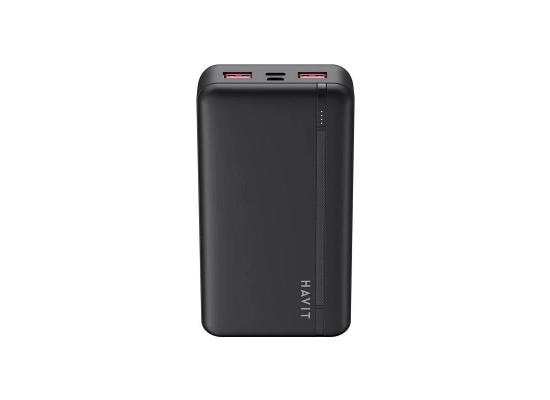 HAVIT PB92 Smart Portable Power Bank – 20,000mAh (Black)