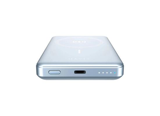 HAVIT PB5203 MageSafe Magnetic Powerbank | Wireless Charging | 10.000 mAh | Blue