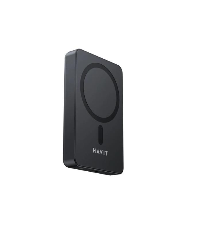 HAVIT PB5217 10,000mAh Magnetic Wireless Power Bank | Wireless Charging | PD20W | Black