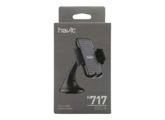 HAVIT CAR MOBILE PHONE HOLDER | 360 ROTATION | H717-BK