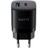 HAVIT UC303 EU 2-Port Travel Charger – 30W (Black)
