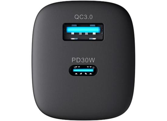 HAVIT UC303 EU 2-Port Travel Charger – 30W (Black)