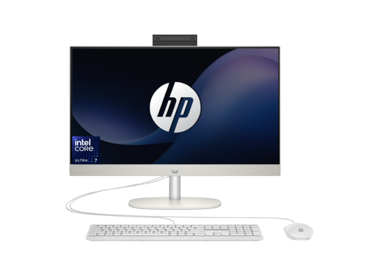 HP All-in-One AIO 24-cr1006ne PC Intel Core™ Ultra 5 125U Up to 4.3 GHz Processor 16 GB DDR5 5600 MHz RAM 23.8" FHD Non-Touch IPS Display