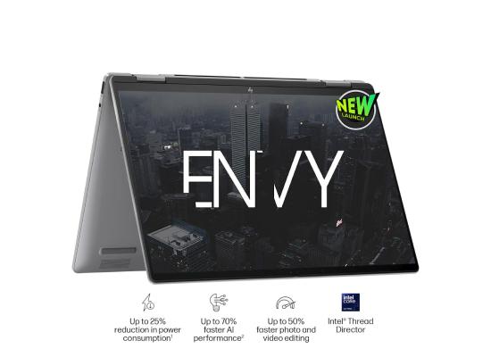 HP Envy x360 2-in-1 Laptop 14-ES1013DX | Intel Core Ultra 5 120U Built-in AI | 14" 360 Touch FHD 300 nits | Silver