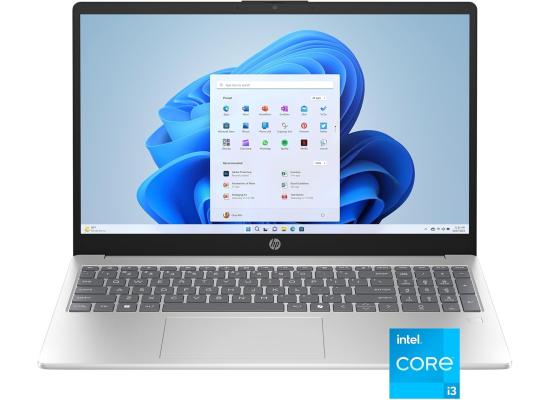 Laptop HP 15-fd0133wm ,Intel® Core™ i3-N305 , 8GB DDR4 , 256GB SSD, Intel UHD Graphics,15.6 FHD (1920x1080), OS FreeDOS 3.0 ,Natural Silver,15.6 Iron Grey