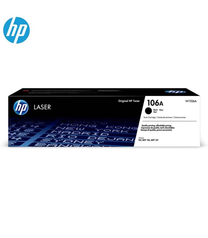 HP 106A Black Original Laser Toner Cartridge (W1106A) (Original)