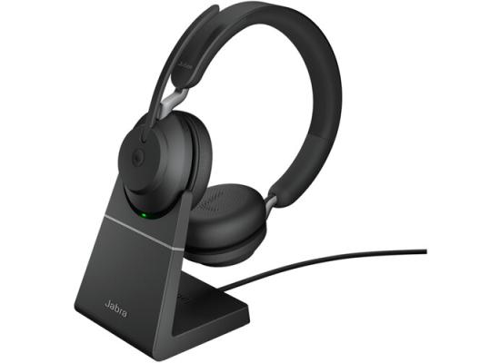 Jabra EVOLVE2 65 LINK380A MS Stereo | With Charging Stand - Black