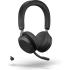 Jabra Evolve2 75 PC Wireless Headset with 8-Microphone Technology - Dual Foam Stereo Headphones with Advanced Active Noise Cancelling, USB-C Bluetooth Adapter and MS Teams-Compatibility - Black